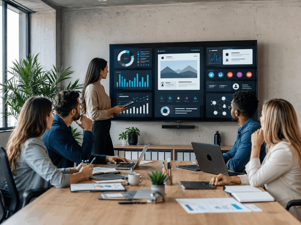 Presencia digital de una empresa con estrategia web y marketing online